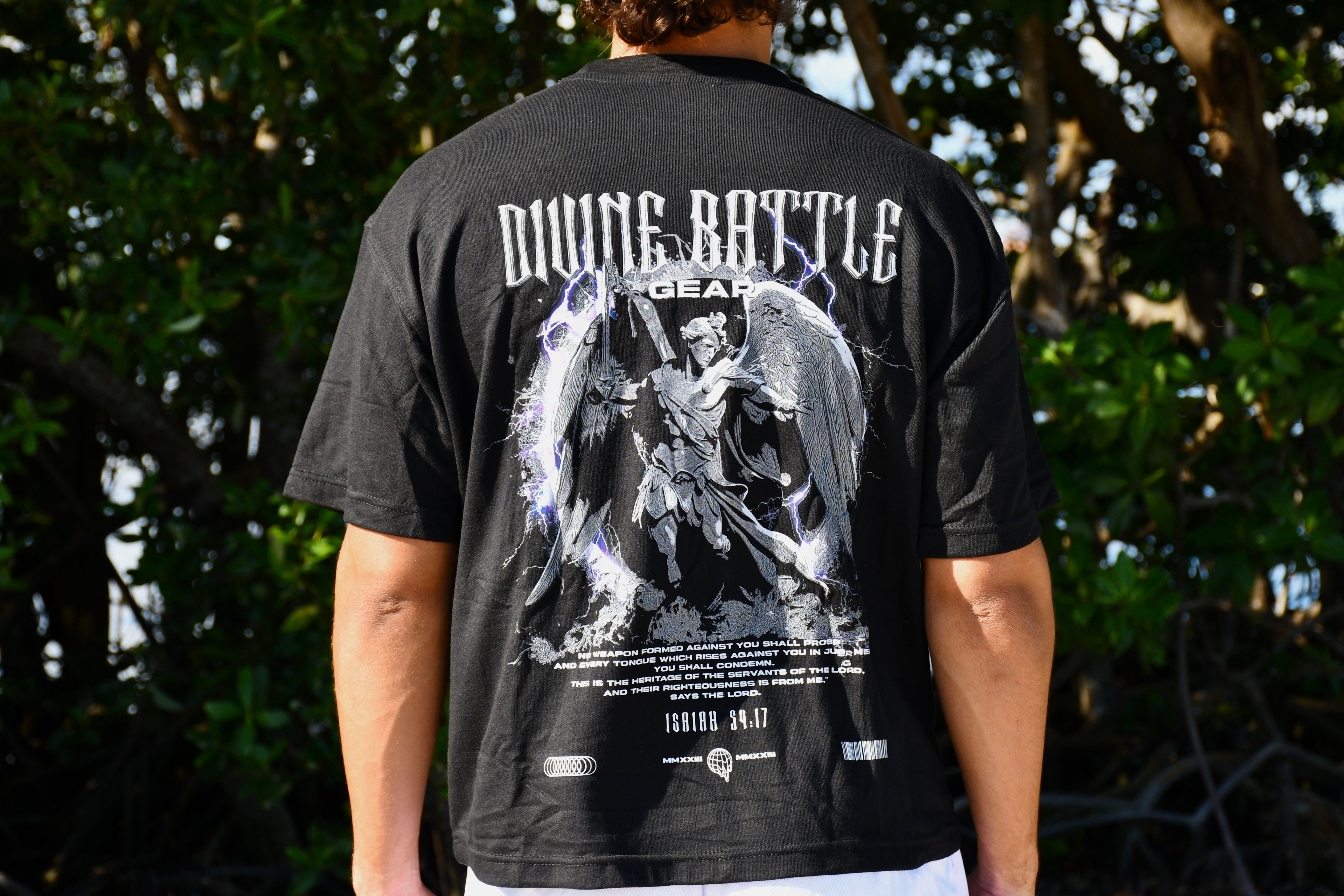 Isaiah 54:17 T-Shirt (Angel)