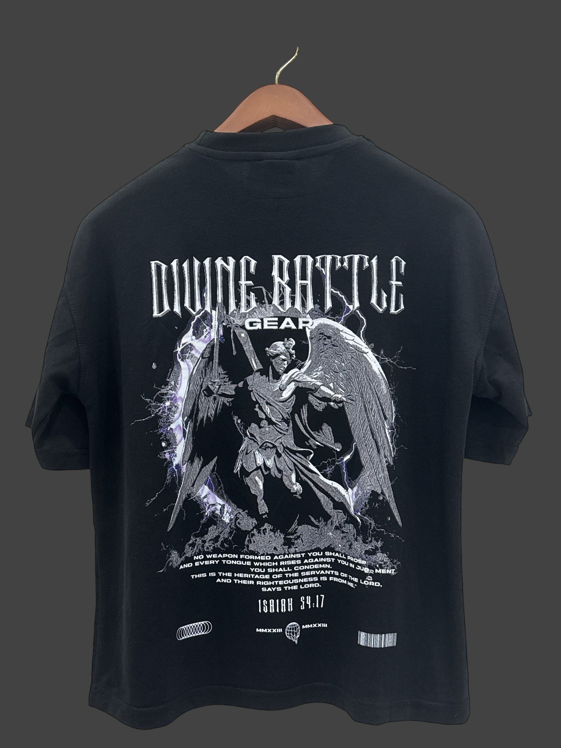 Isaiah 54:17 T-Shirt (Angel)